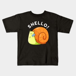 Shello Funny Snail Telephone Pun Kids T-Shirt